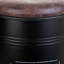 Agapita 33cm Wide Tufted Circle No Pattern Cube Ottoman-2014985049