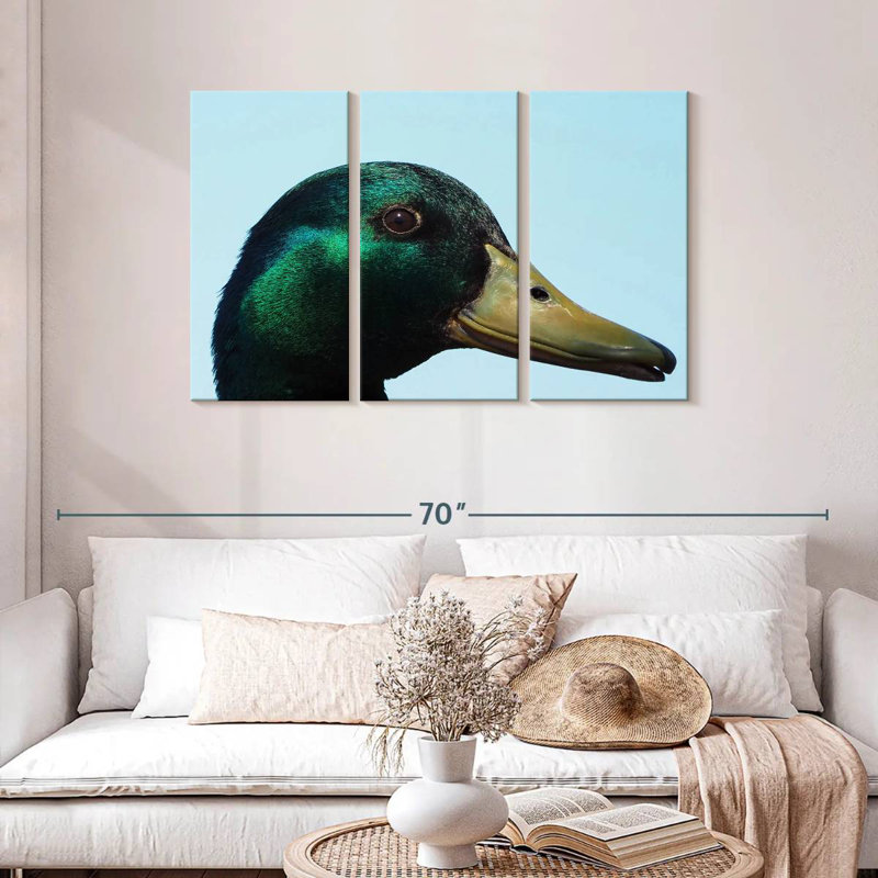 Brampt Mallard Duck Close Up, 28" H x 45" W