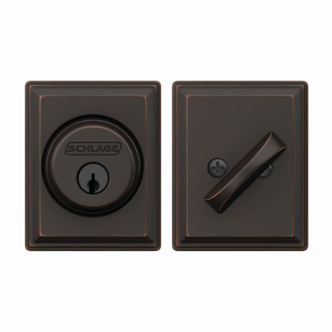 Grandville Single Cylinder Deadbolt, Matte Black