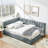 Brooks Velvet Tufted Bed with Backrest & Armrests-1090055503