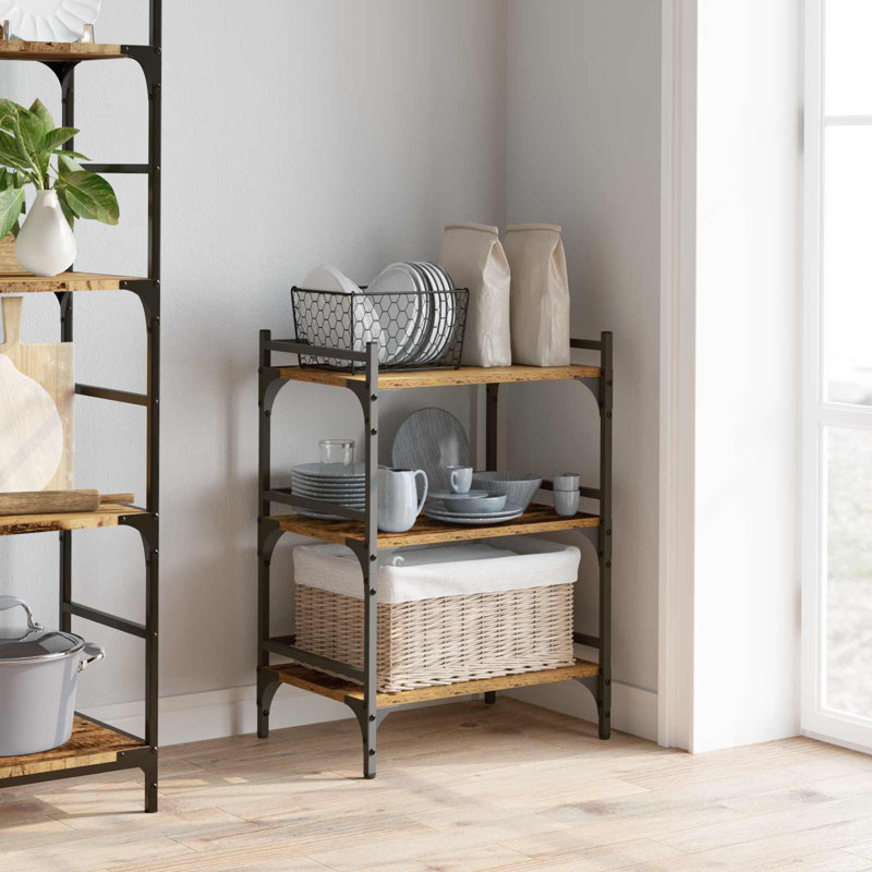 Wood Bar Cart, Old Wood