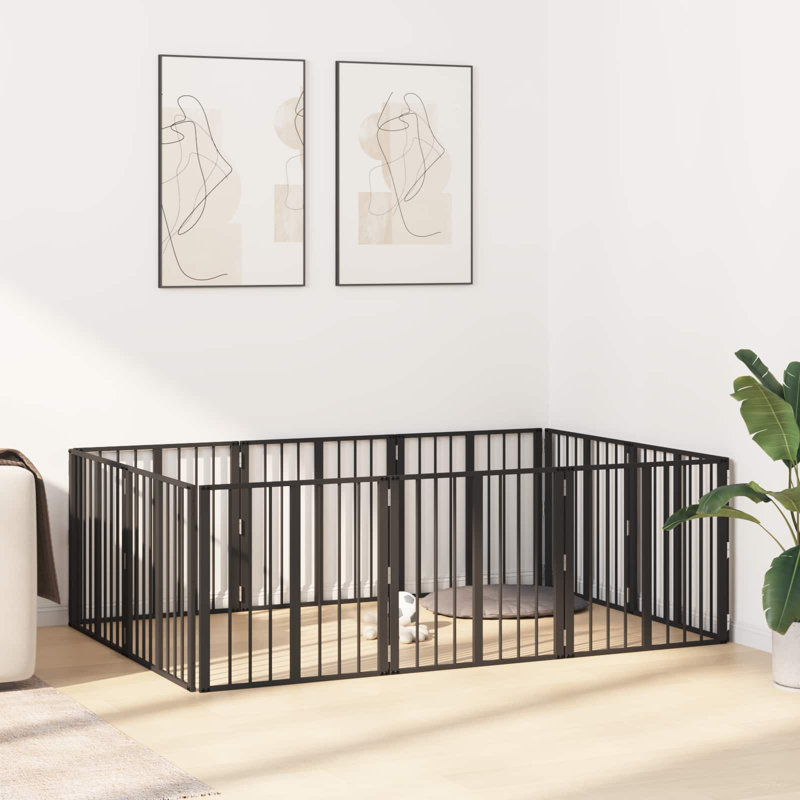Galvanised Steel Free Standing Pet Gate