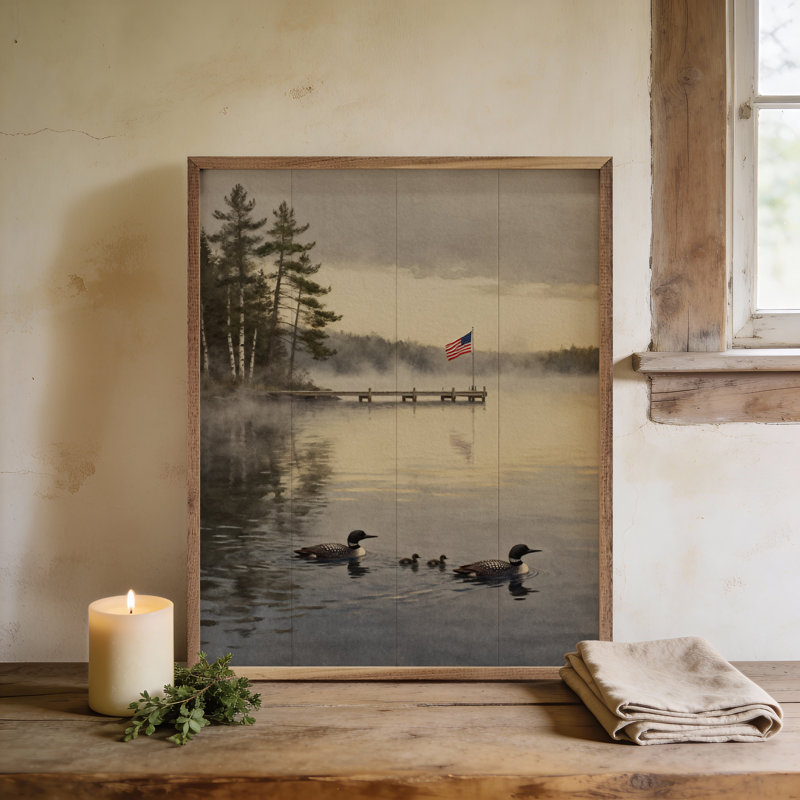 Famille Northern Lake Loon, H 30 po x l 24 po