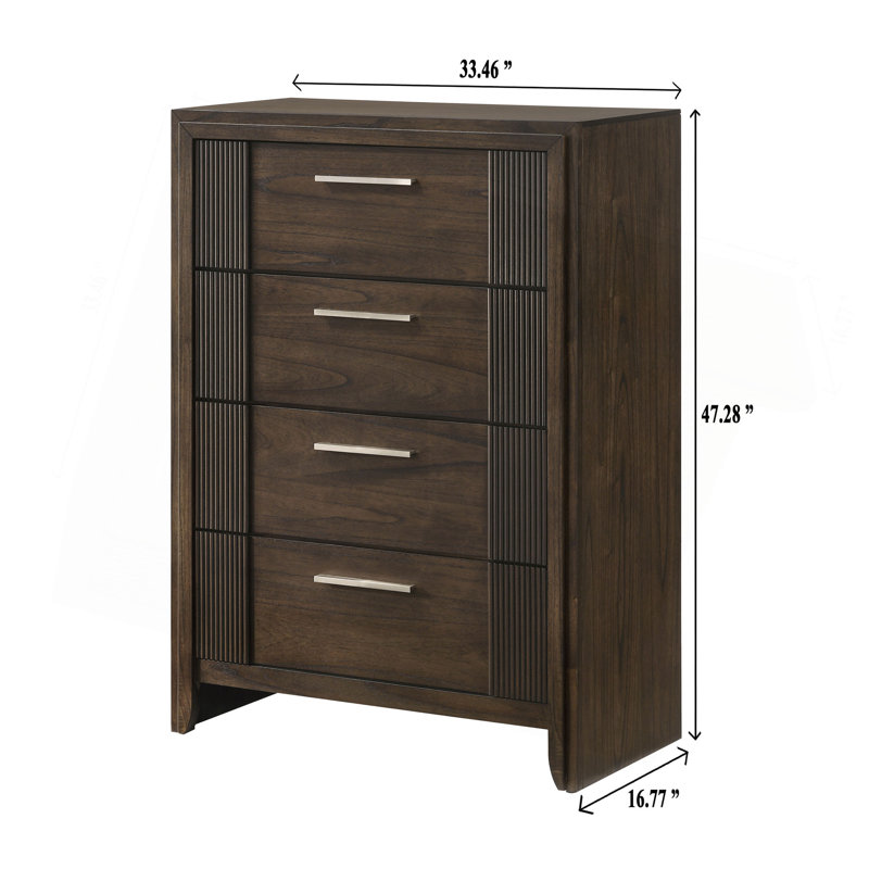 Commode contemporaine à 4 tiroirs 1Pc