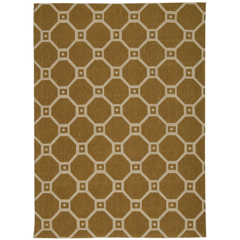 Geometric Indoor Rug, Rectangle 5' x 7'