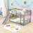 Karmello Bunk Bed With Ladder And Slide-691451069-691451067