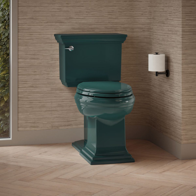 Memoirs® Comfort Height Elongated Toilet Bowl with Exposed Trapway, Teal