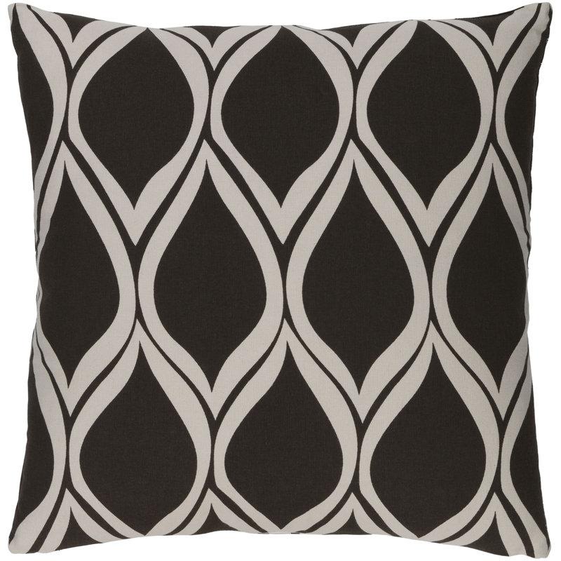 Housse de coussin 100% coton Somerset, H 18 po x l 18 po x P 0,25 po, Rose / neutre