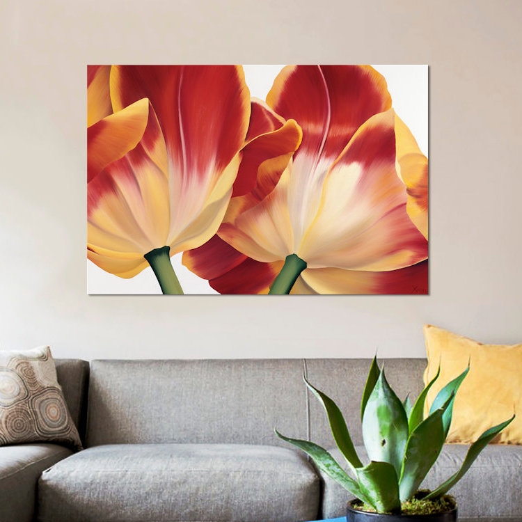 « original fleur iii », impression sur toile, H 18 po x l 26 po x P 1,5 po, Toile tendue, Pas de tapis