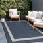 Ensemble de tapis intérieur / extérieur bleu Mekih-1410002178