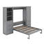 Grand lit escamotable avec placard, tiroirs et tablettes-2009064867