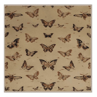 Machine Washable French Beige Area Rug