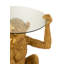 Kyran Glass Top Figurine Round Side Table