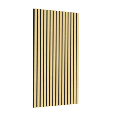  Luxdecor Acoustic Wood Slat Wall Panels For Wall 4pack Wood Slat Panels For Wall 47.2”x23.6” Wooden Acoustic Venner Panels 3d, Fluted Wall Slat Panels 0.82”in