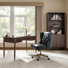 Hoai Transitional 3-Piece Home Office Set with Desk, Bookcase and Office Chair