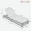 Chaise longue d'extérieur avec dossier à 5 positions, structure en rotin renforcé, repose-pieds réglables et roues mobiles-1413661019