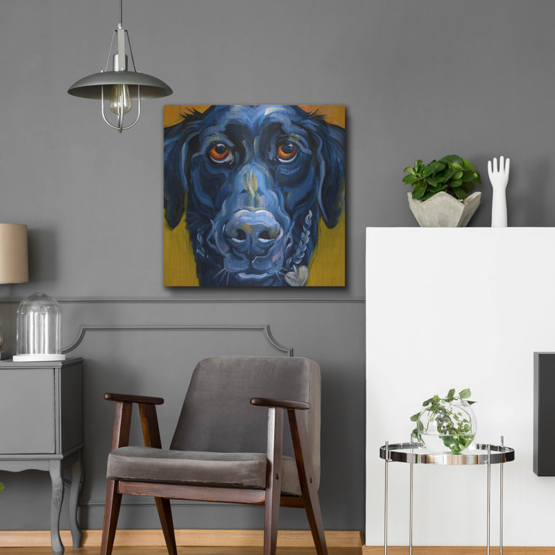 «Black Dog» par CR Townsend, H 24 po x l 24 po