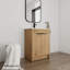 Meuble-lavabo simple 24 po avec comptoir en céramique-564357701