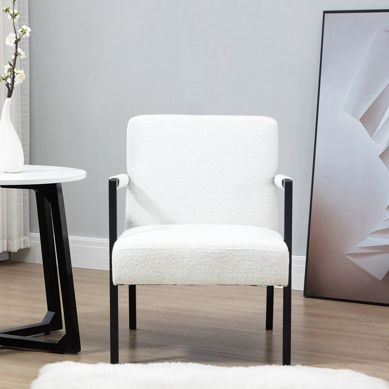 Lernig 59.5cm Wide Armchair, White