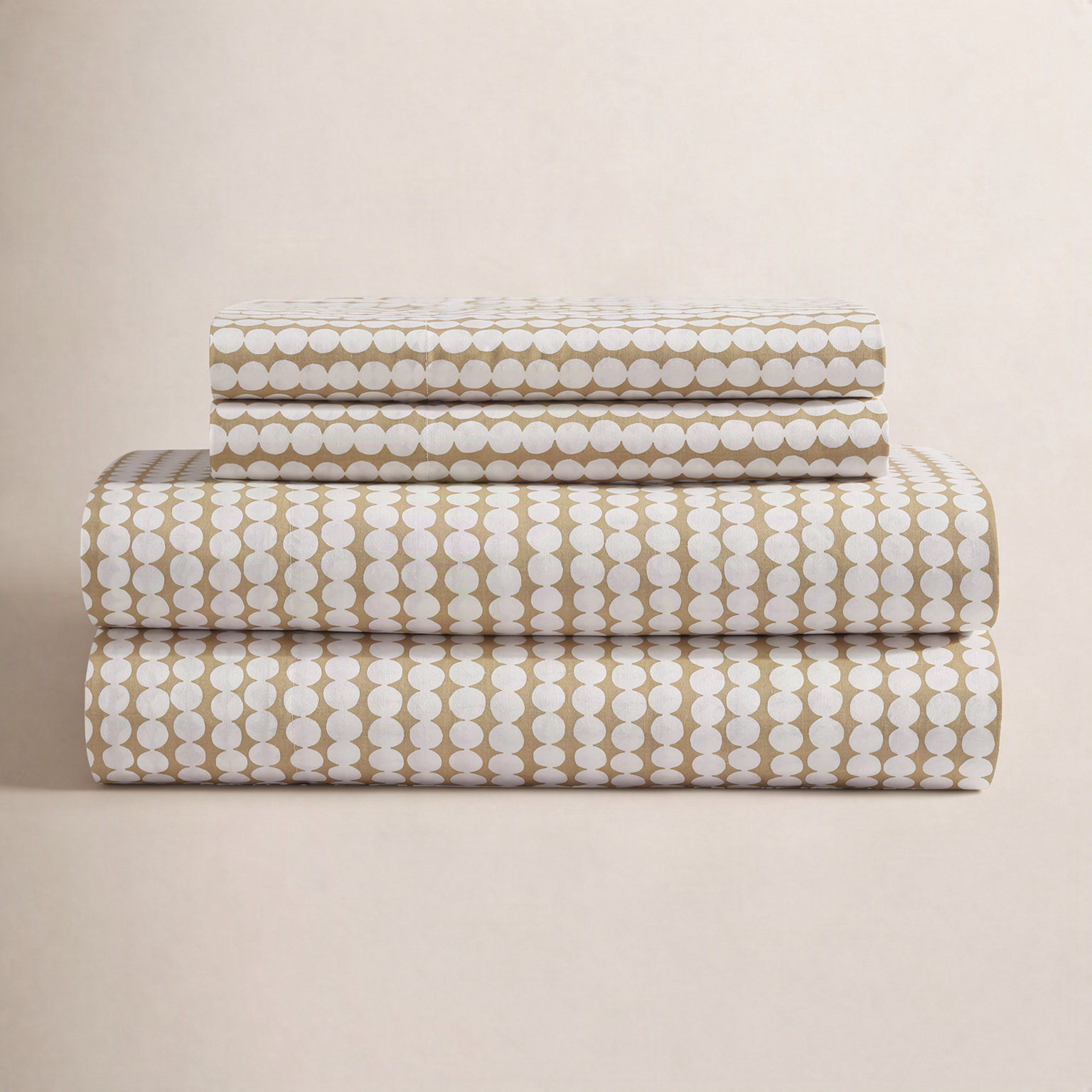 Marimekko Organic Deep Pocket Cotton Soft Sheet Set, King Sheet Set + 2 Pillowcases