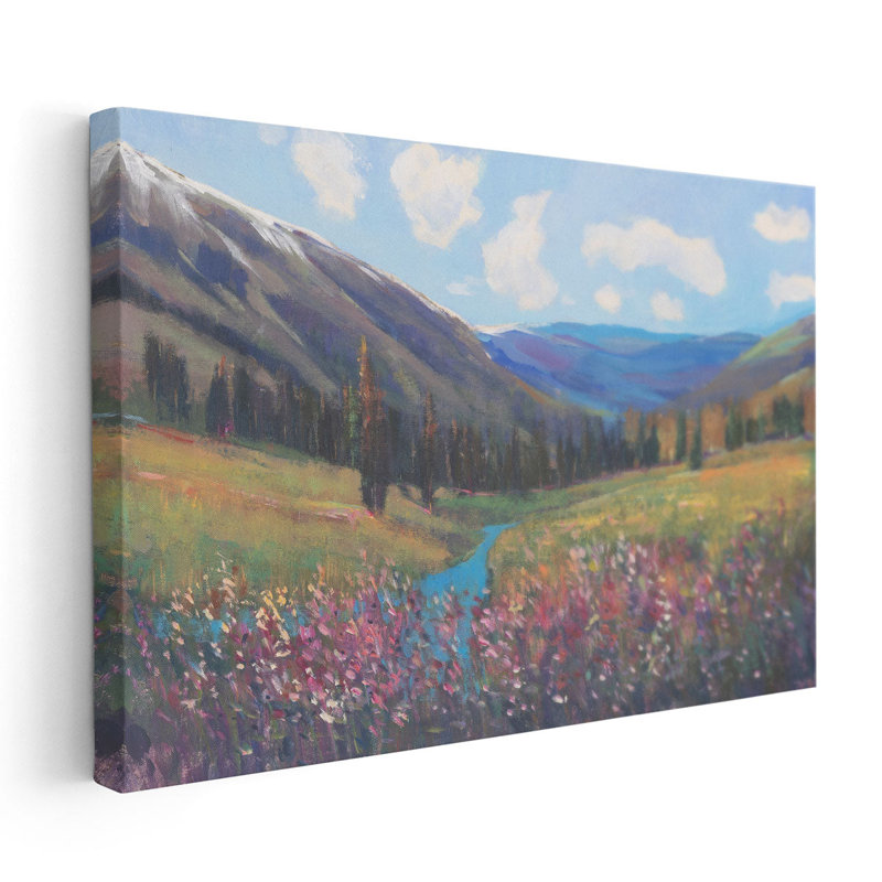 Mountain Pass II - reproduction d'art sur toile, H 20 po x l 30 po