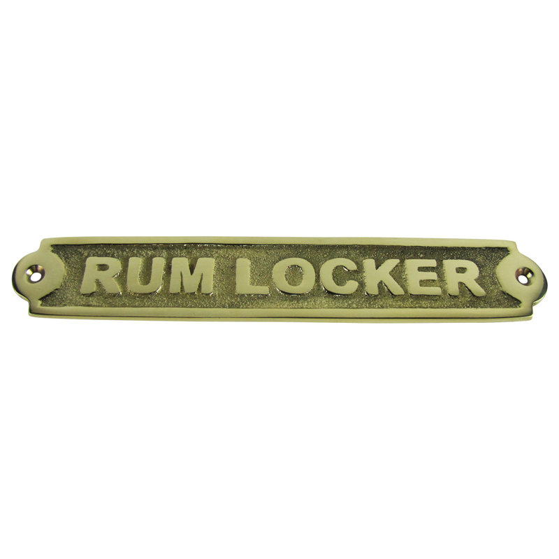 Solid Brass Ships Plaque