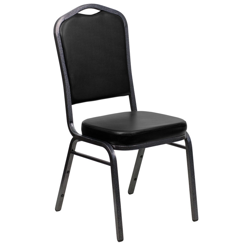 Elegant Tan Vinyl and Copper Vein Steel Stacking Banquet Chair
