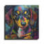  «Wuff Dachshund» par Rich Monet, art mural en métal, 12 po x 12 po-1294657068