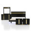 Ensemble de chambre avec lit plateforme 5 pièces Clemson-752606010-752605989-766987018