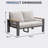 54.3'' Modern Aluminum Outdoor Loveseat-294140205