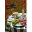 Plateau de service ovale Herman Casiano - Blanc/Vert - 40 x 28 cm-1075621822