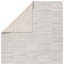 Tapis rayé gris et blanc fait à la main Irini IVA01 -1875997273