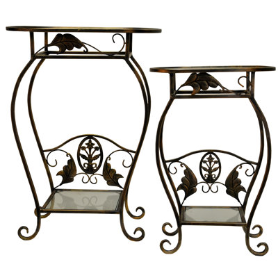 Glass Top Nesting Tables