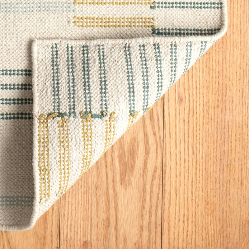Gemma Juniper Hand Loom Knotted Cotton Rug, Rectangle 7'6" x 9'6"