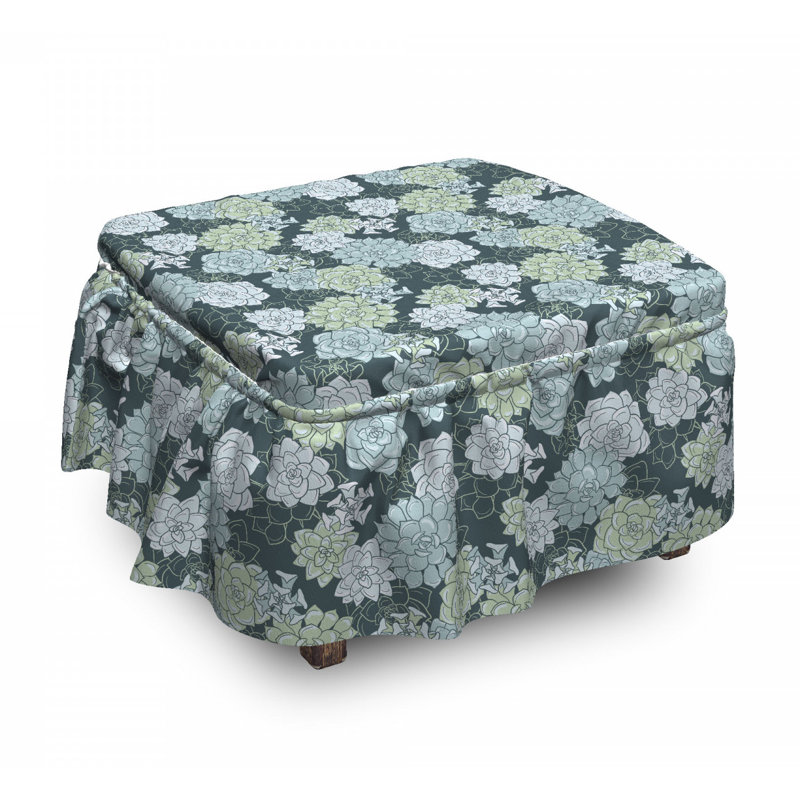 Housse pour repose-pieds cactus