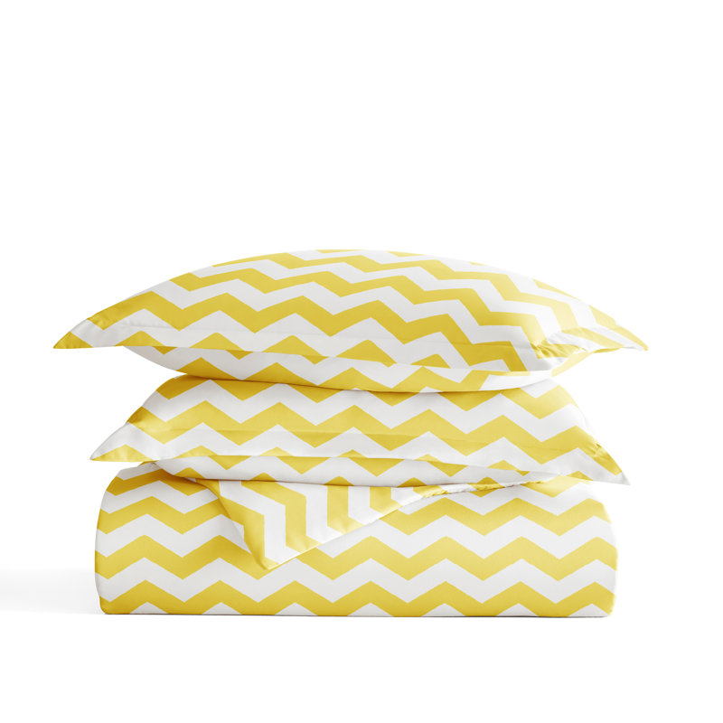 Ensemble de housse de couette Becky Cameron, Jaune, Housse de couette grand et 2 taies décoratives