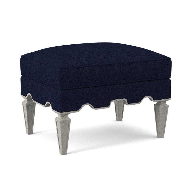 Repose-pieds Palm Beach, Bisque, Mélange de polyester uniforme Margaret