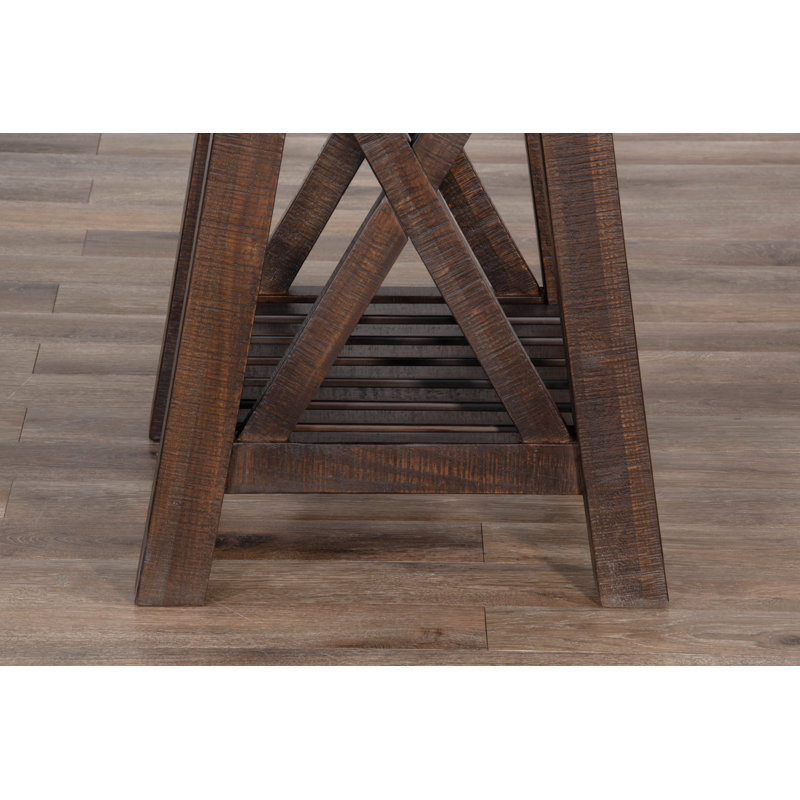 Table de bout Timmon 24, Noyer, H 24 po x l 24 po x P 20 po