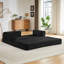 Canapé deux places Cloud surdimensionné, canapé de sol modulaire moderne sans structure avec mousse haute densité, canapé-lit paresseux pour salon, chambre, appartement (aucun assemblage requis)-894668550-894668545