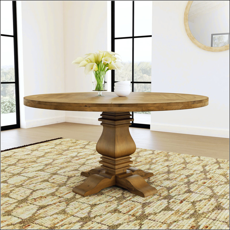 Round Wood Dining Table