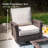 Premium All-weather Wicker 7 - Person Patio Conversation Sets With Fire Pit Table-346312690-347831330