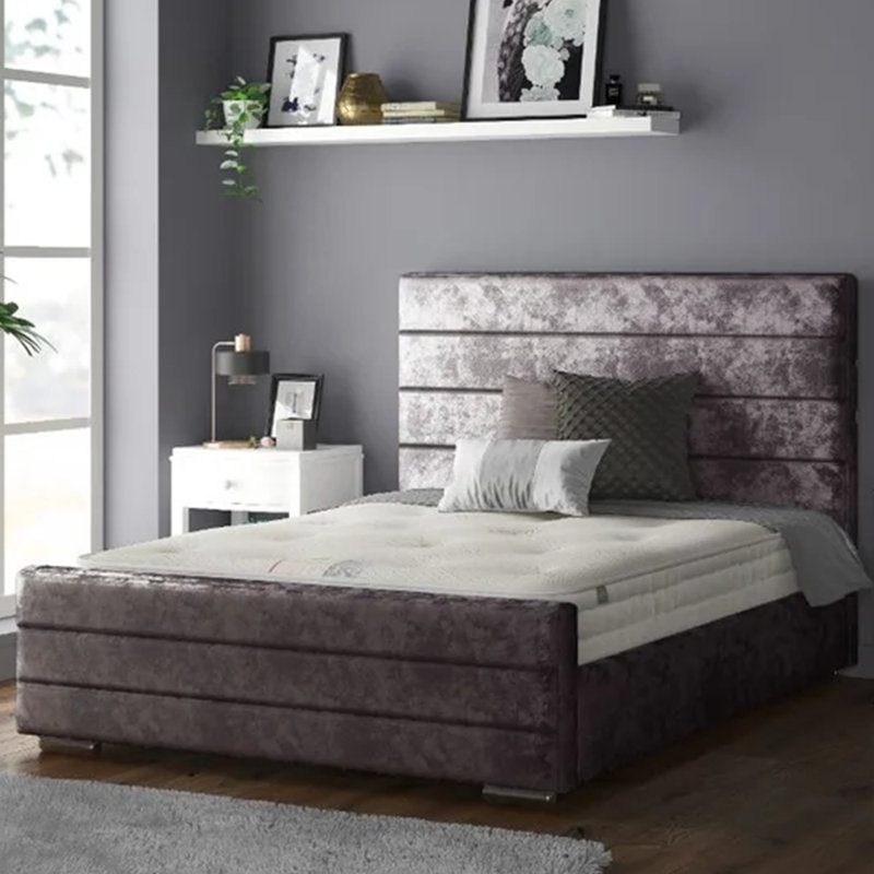 Desmarie Upholstered Bed, Single (3'), Amethyst