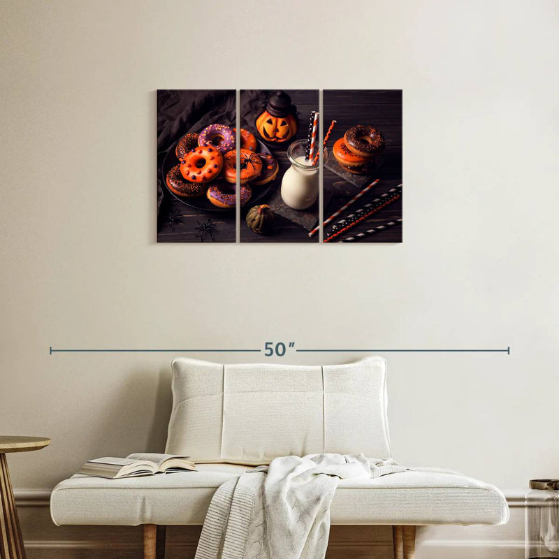 Halloween beignets et lait, H 20 po x l 33 po