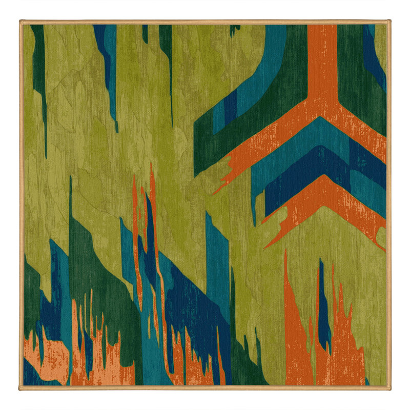 Forest Hues Rug, Square 3'