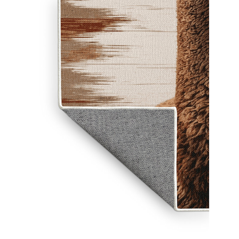  Washable Guanaco Wildlife Area Rug, Rectangle 2' x 3'