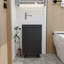 Combinaison de meuble-lavabo de salle de bain 16 po pour petits espaces, armoire de salle de bain autoportante avec lavabo en céramique encastré, portes de meuble-lavabo de rangement modernes à fermeture en douceur