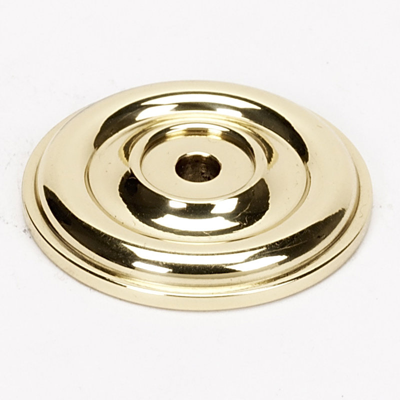 Bella Brass Rose / Rosette, Polished Brass, 1.625" H x 1.625" W