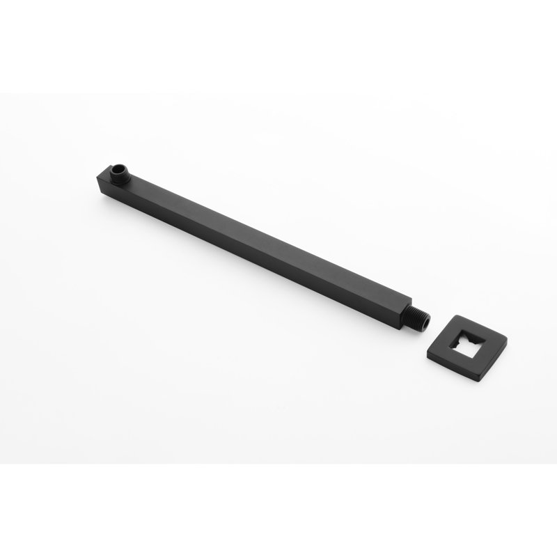 Système de douche noir mat: tête, douche à main, tuyau, garniture de valve, poignées à levier, niche - résistance à la corrosion et à la rouille