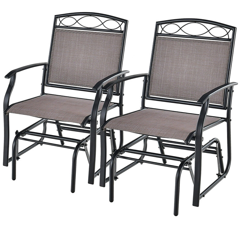 Chaise d'extérieur coulissante en métal Pevey
