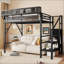 Lit mezzanine simple avec escalier-148871087